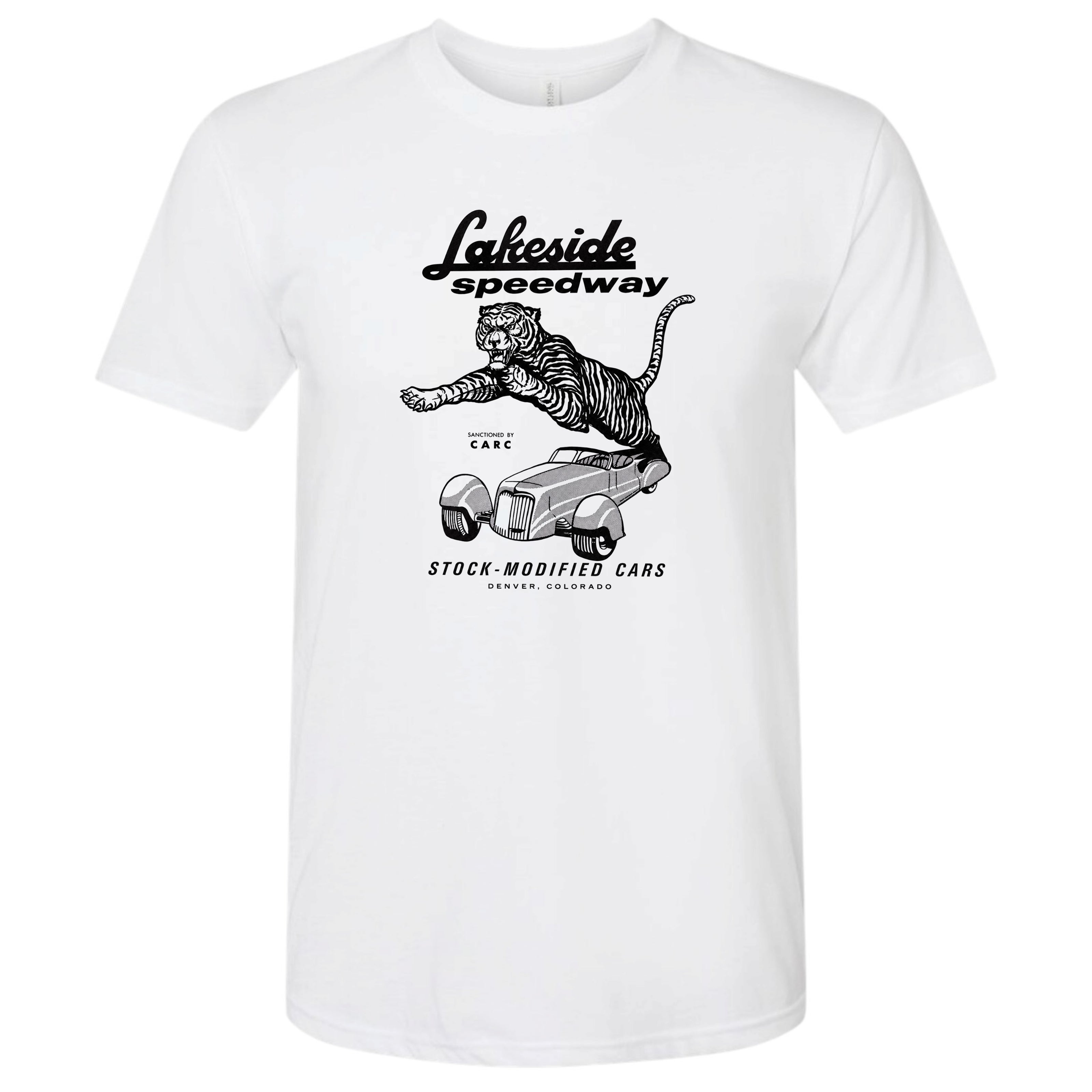 Lakeside Speedway White T-shirt