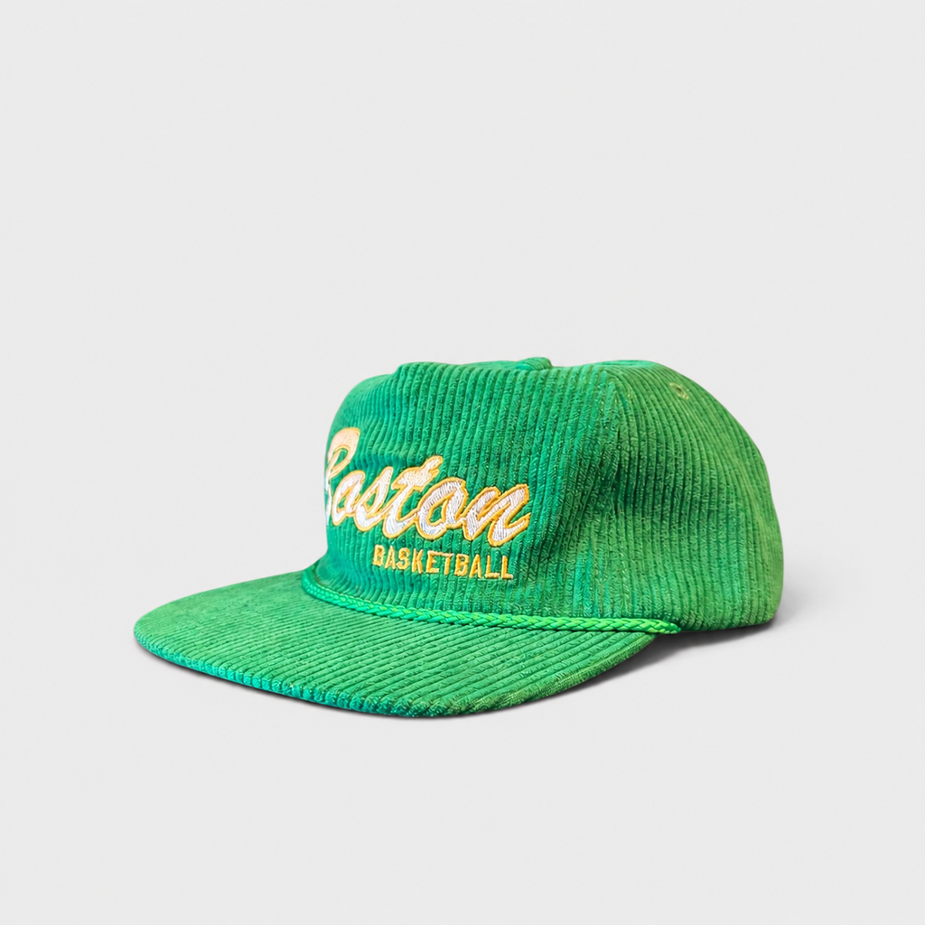 Boston Basketball Unstructured Corduroy Hat