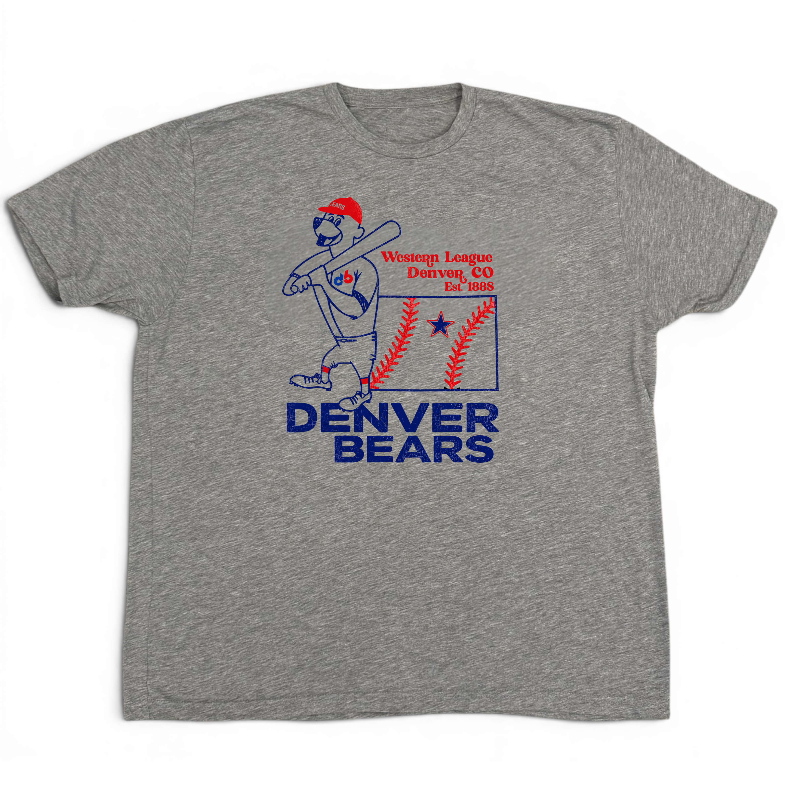 Denver Bears Grey T-shirt