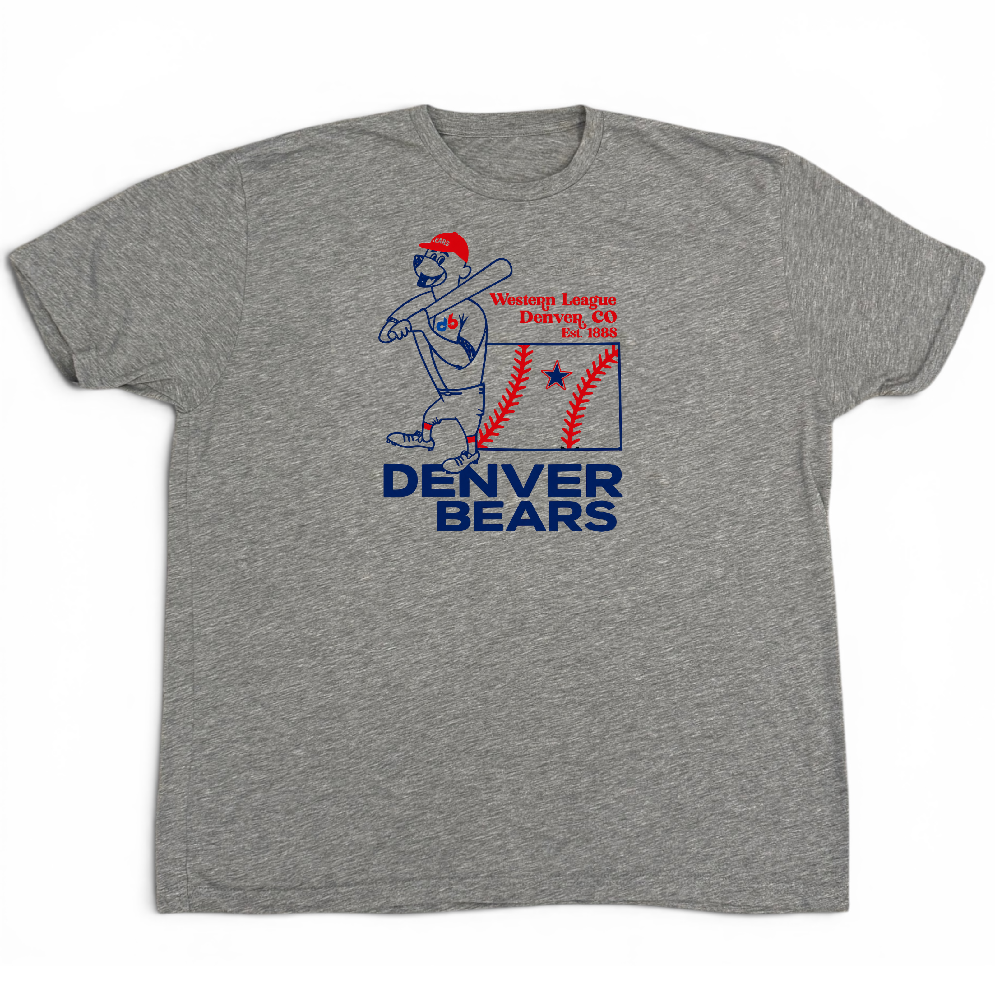 Denver Bears Grey T-shirt