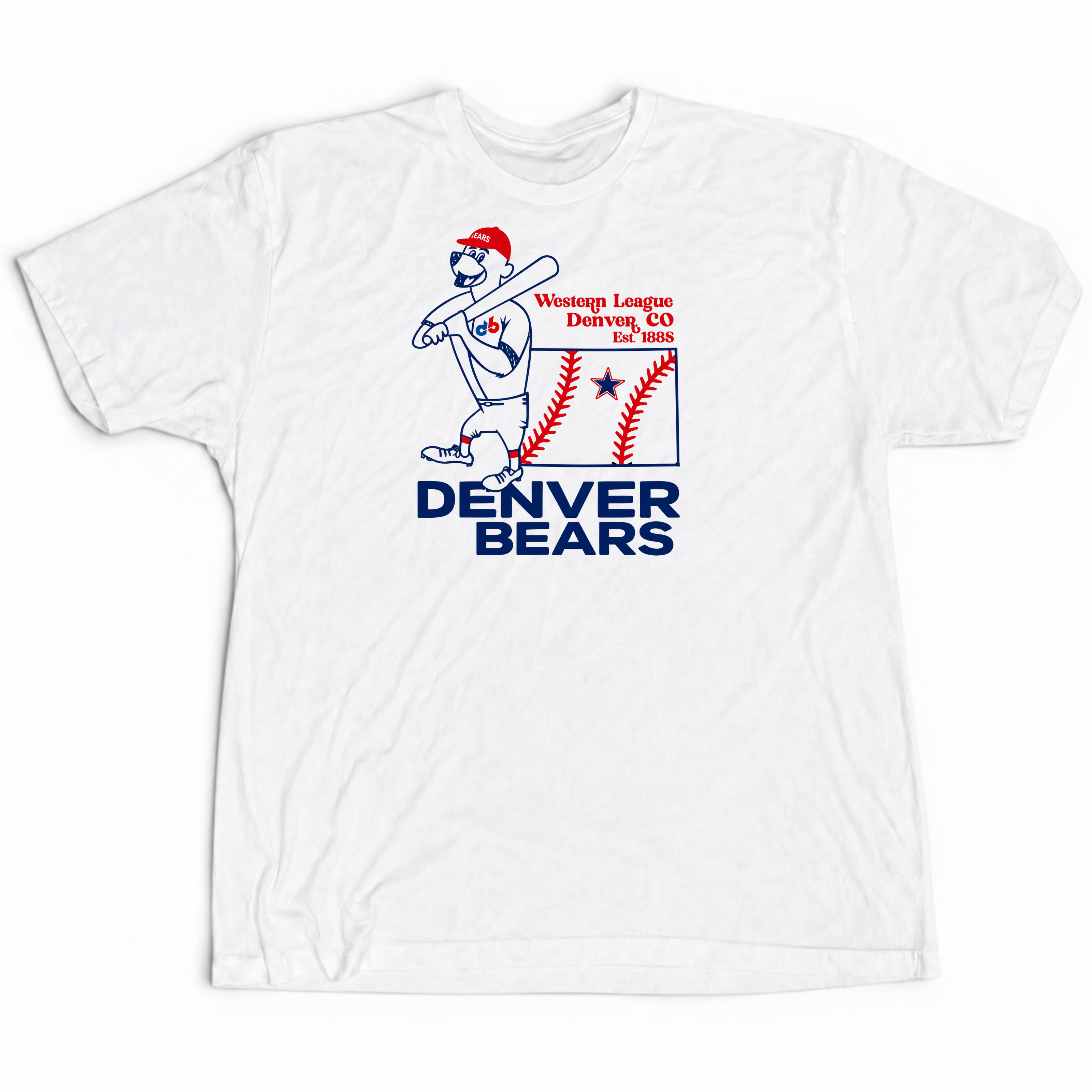 Denver Bears White T-shirt
